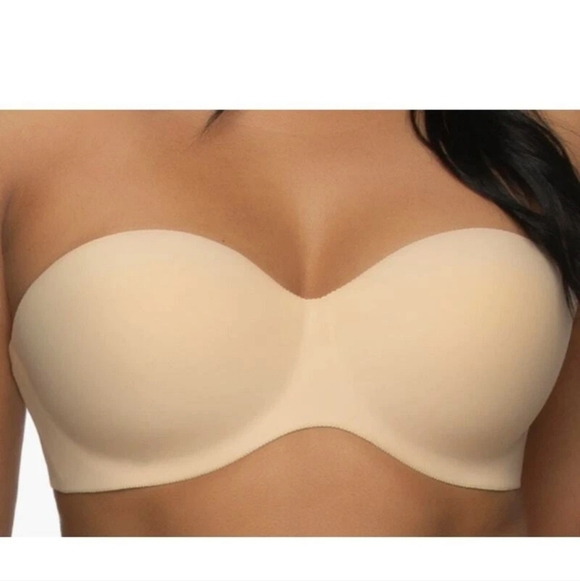 Felina Cream Strapless Bra Intimates Collection Smooth 34C - Picture 2 of 9